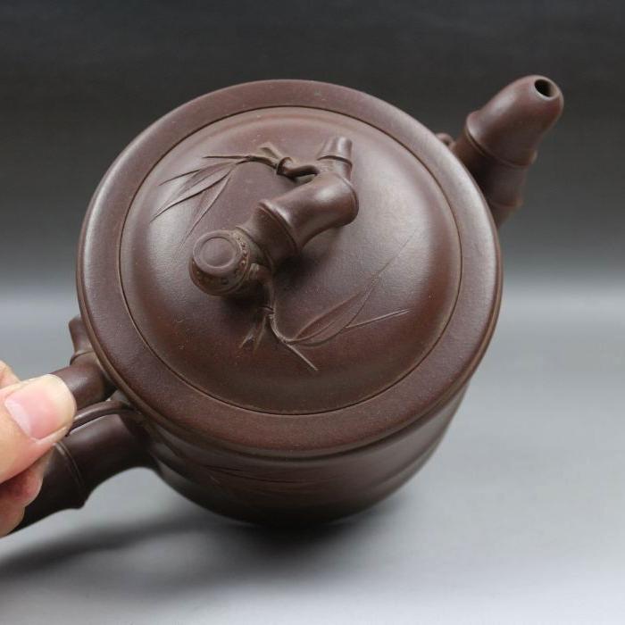 季益顺大竹节紫砂壶