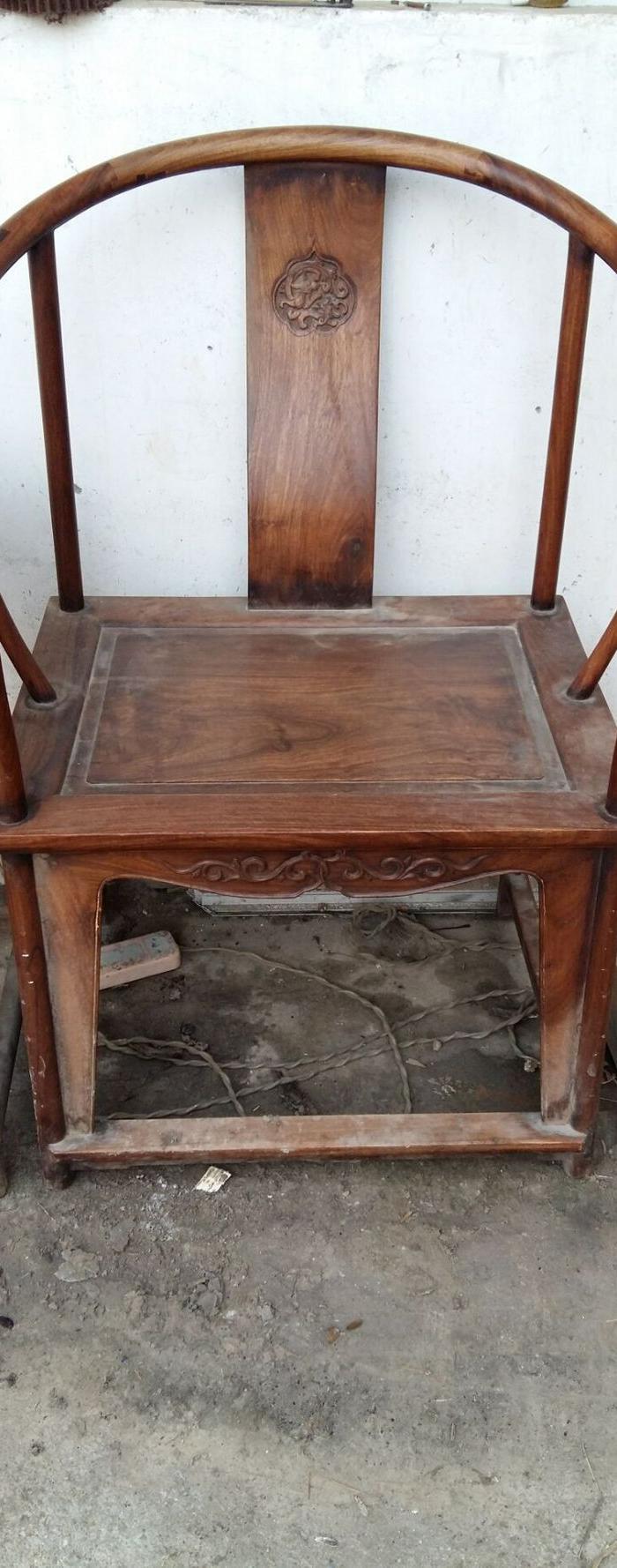 乡下收到的清代明式黄花梨老圈椅一套