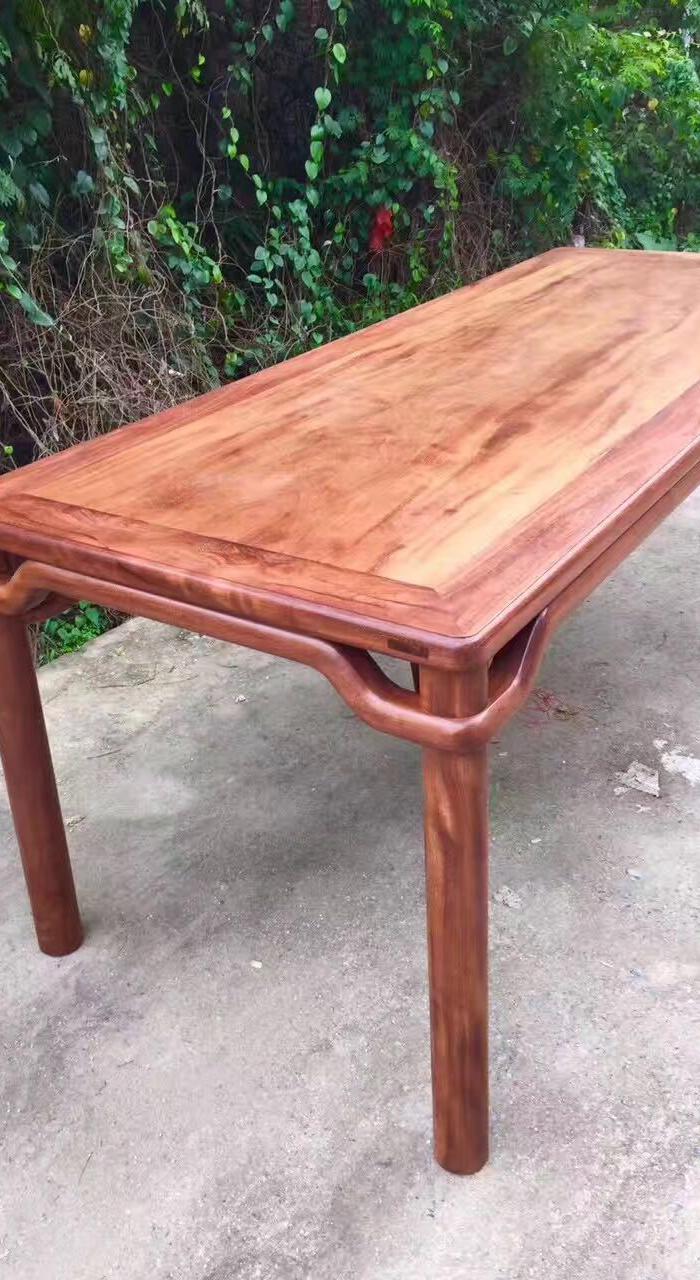 铁力木圆包圆画案 长175*宽75*高81