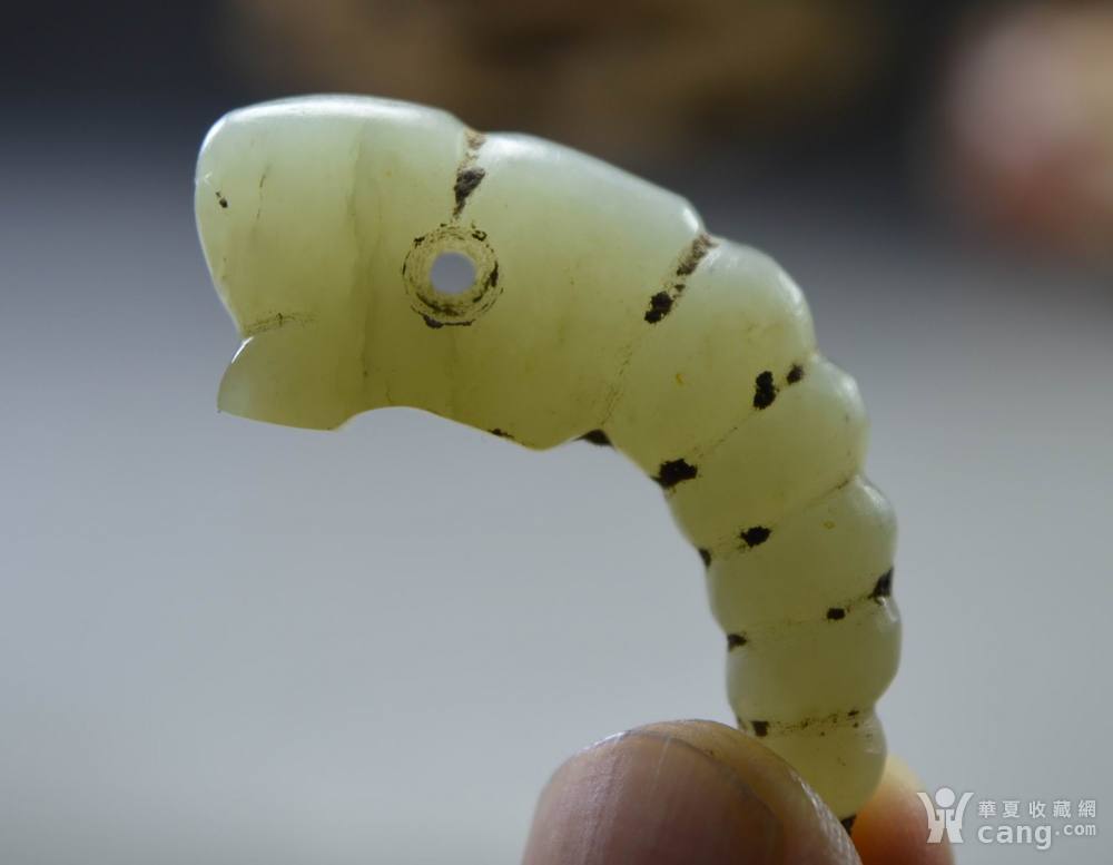 西周玉蚕_地摊交易_华夏收藏网