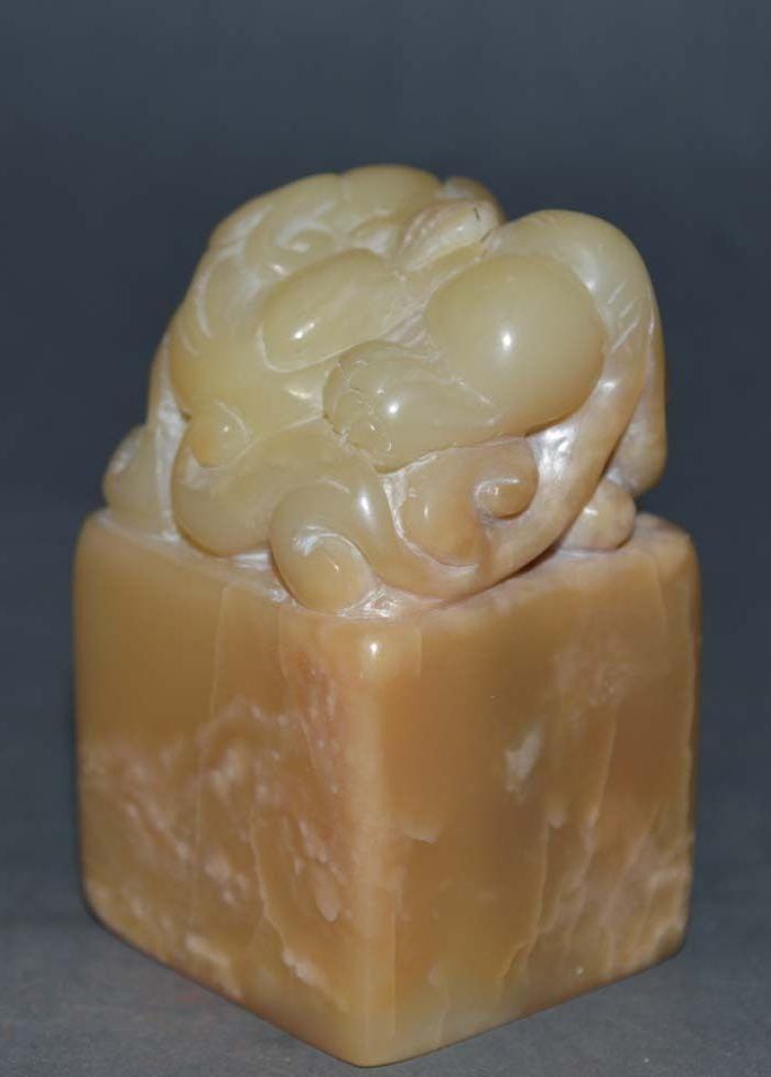 清代寿山石芙蓉石老印章