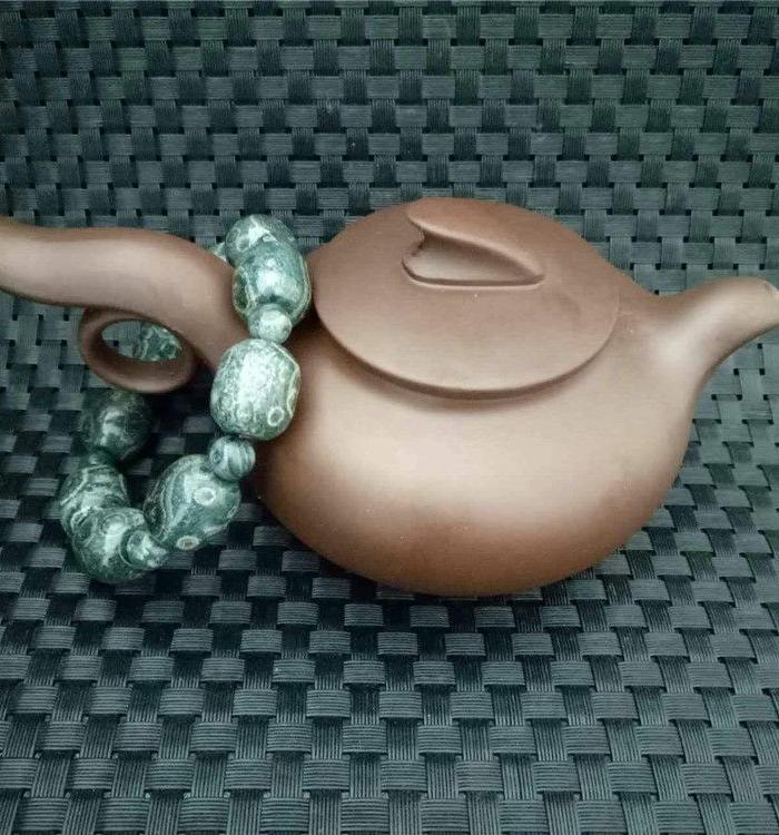 时尚金钱石手串圆珠桶珠手串