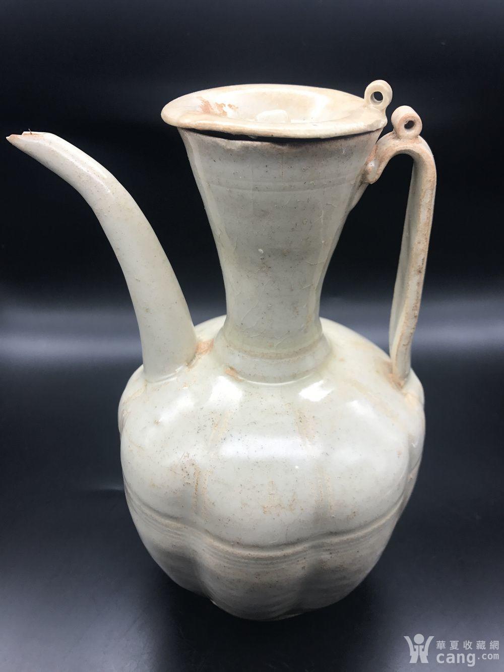 (入门)北宋湖田窑青釉长瓜棱执壶