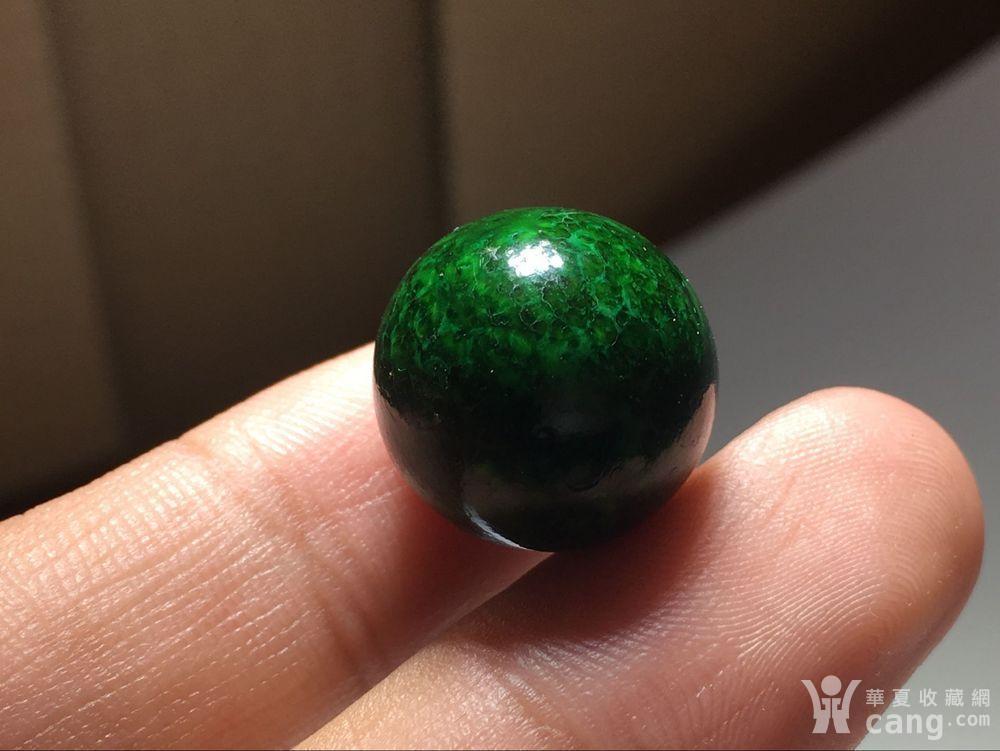 晚清 满脑 虬角 圆珠一枚 包浆老厚 脑花漂亮 宫廷造办处