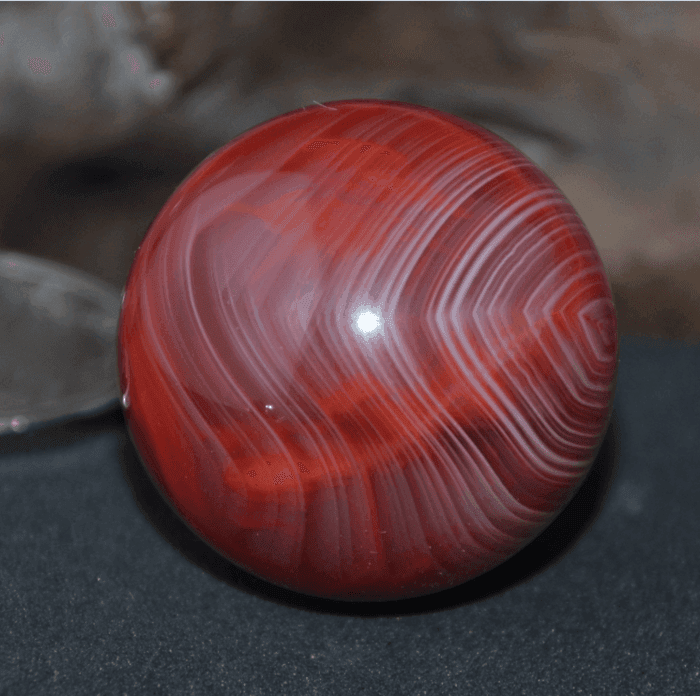 包真天然原矿四川凉山南红玛瑙22.8mm缠丝纹圆珠支持国检