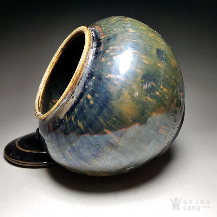 全品【清早期】窑变玻璃釉将*盖罐 包老