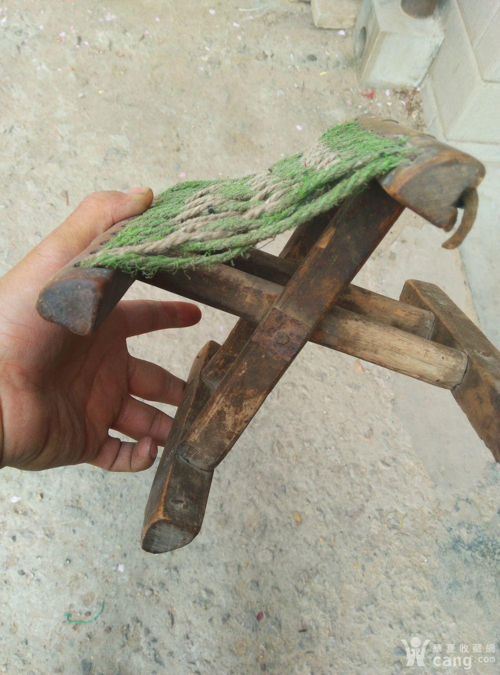 清代老包浆袖珍小马扎