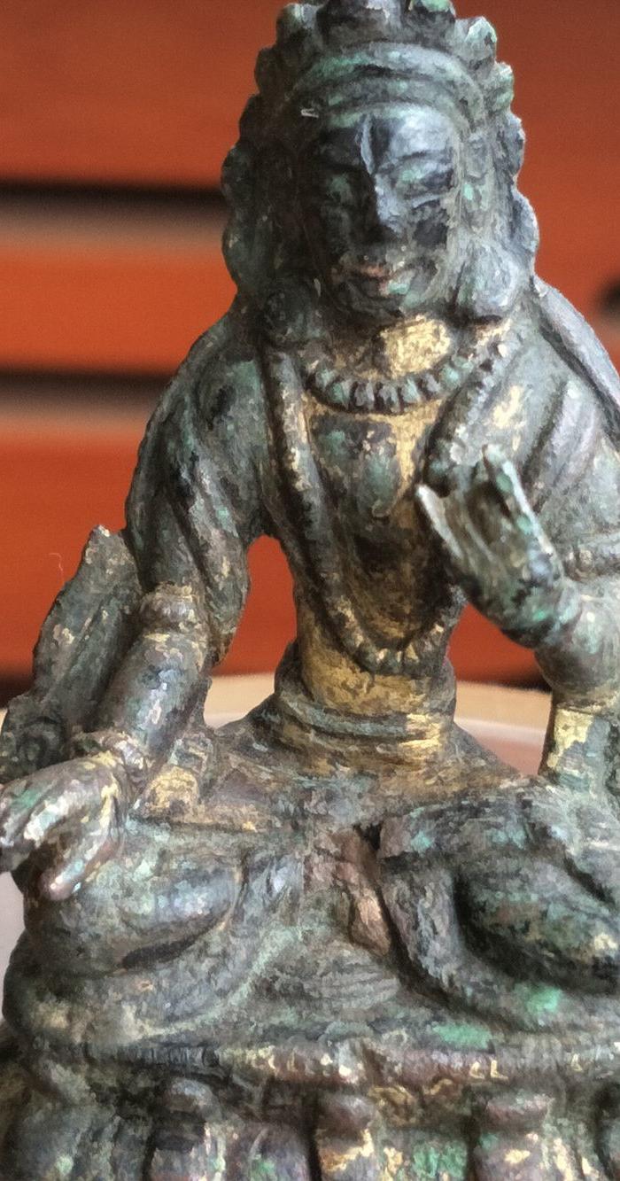 明代鎏金寸佛!精品