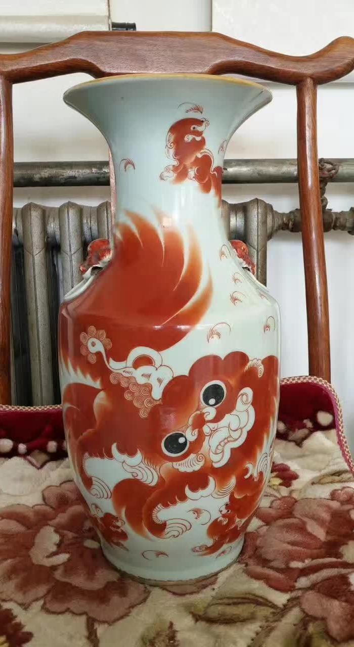 王义顺狮子瓶