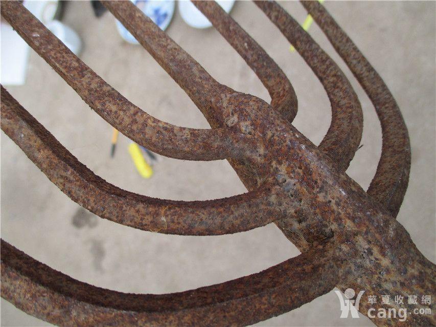 大号粗7齿老叉 完整