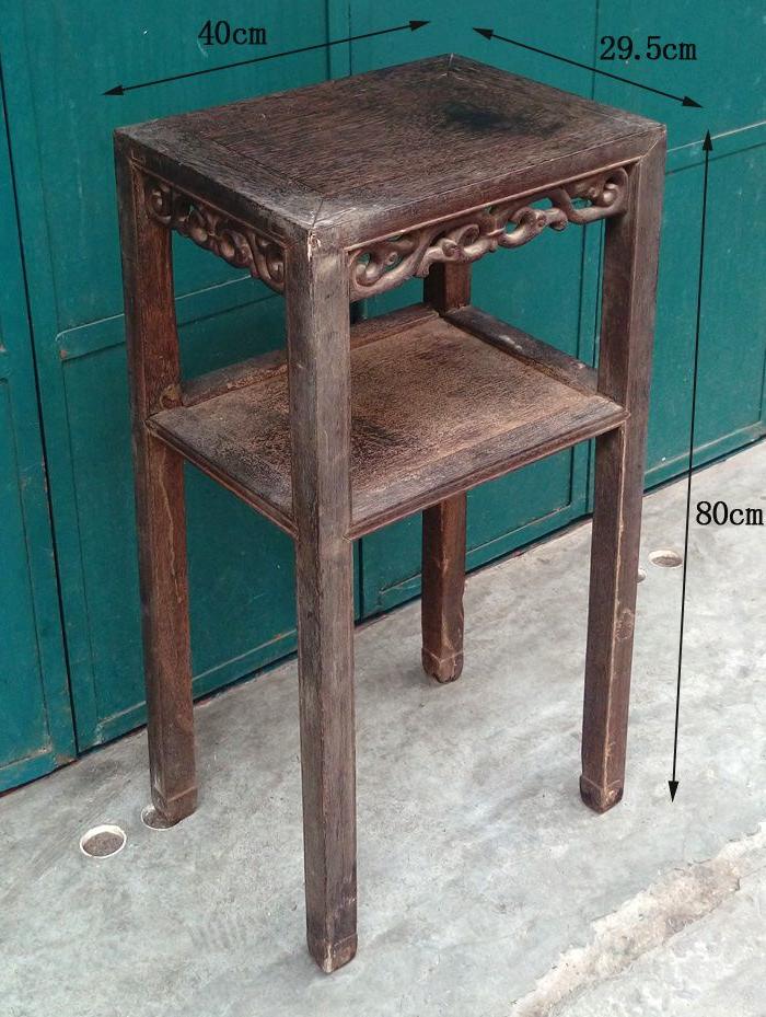 坤甸木灵芝花茶几001