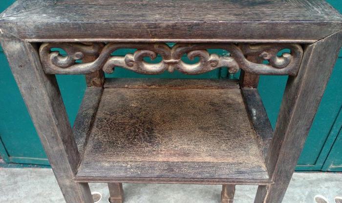 坤甸木灵芝花茶几001