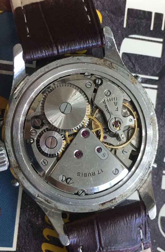 瑞士nivada三历月相腕表二手手表瑞士尼威达古董表