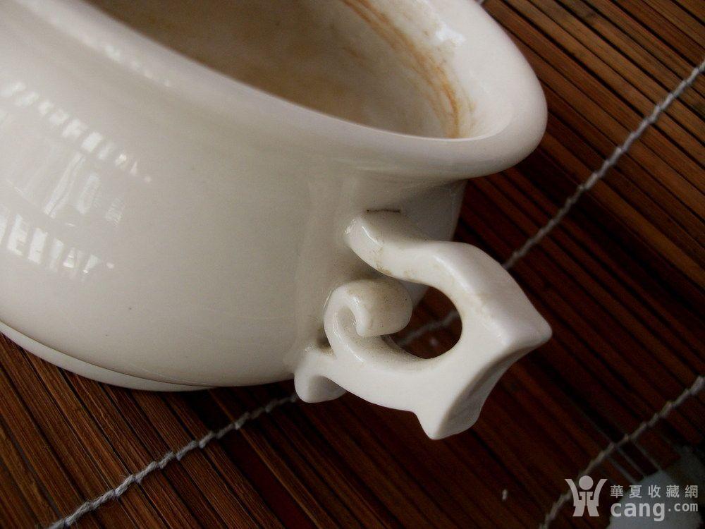 收藏品转让——民国德化窑白瓷香炉(美品)