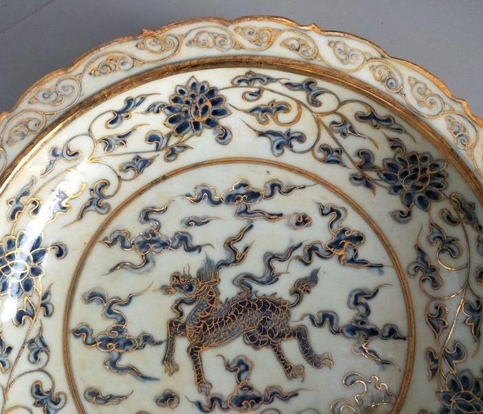 成化青花描金瓷器,明代成化描金瓷器_文秘苑图库