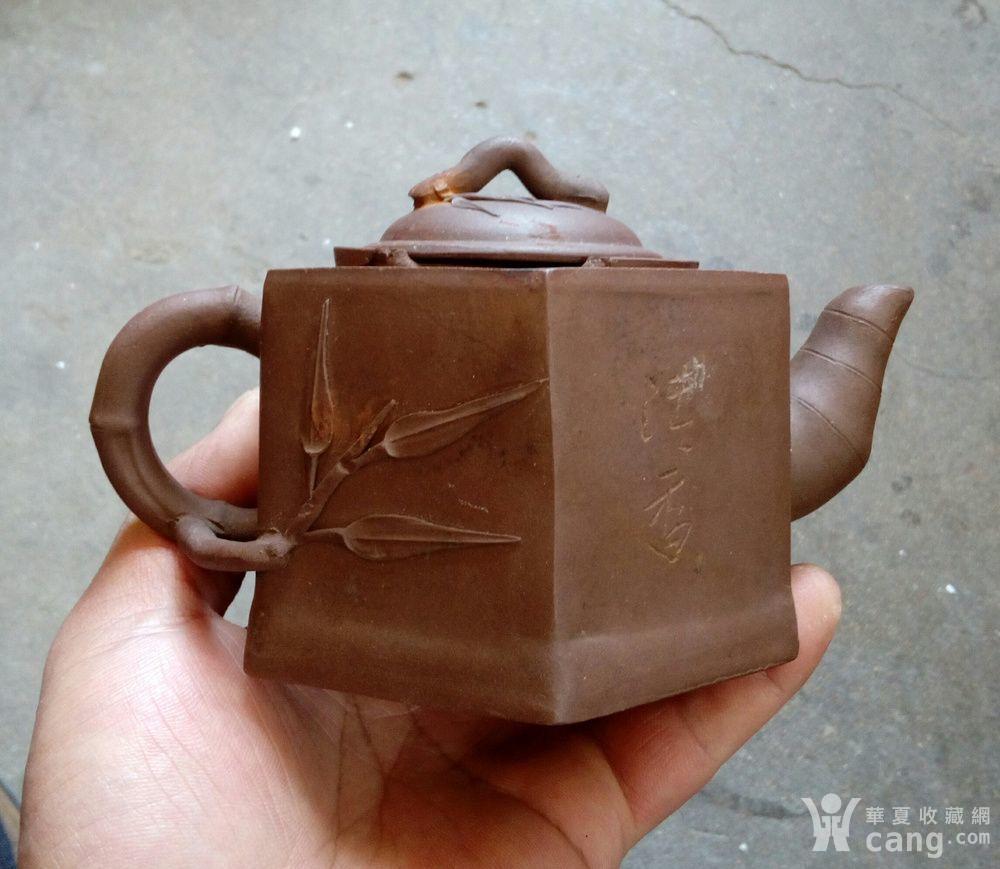 八十年代陈红娟款六方井栏紫砂壶