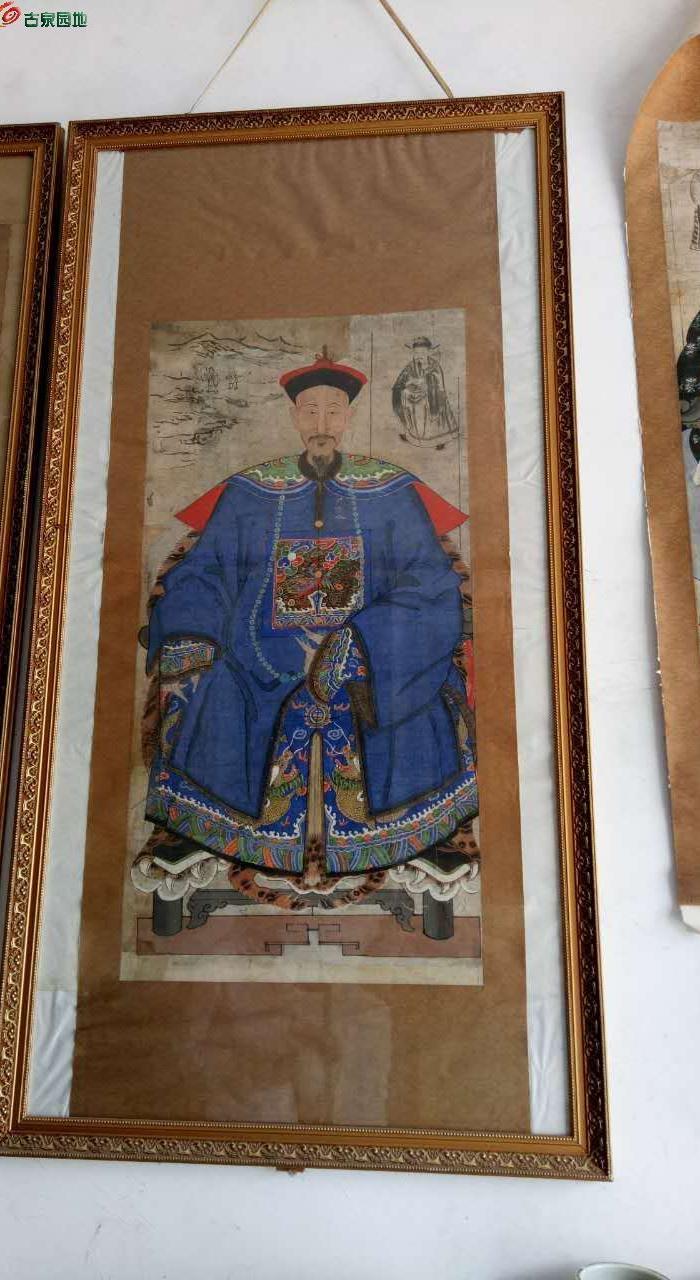 清代,工艺一流描金祖宗画