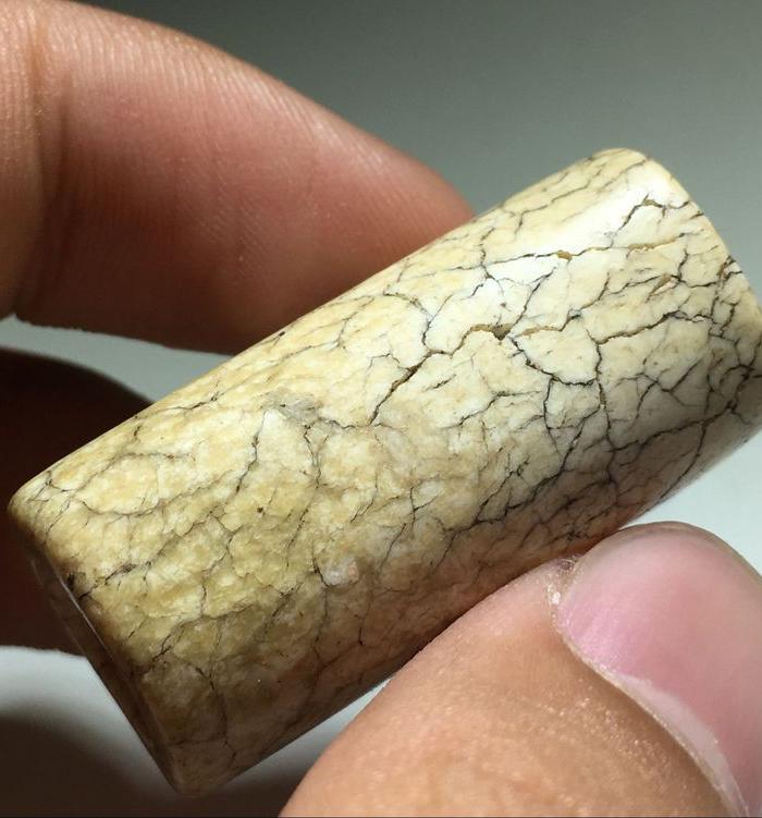 鸡骨白 玉勒子 土沁 开片漂亮 玉质 包浆 老厚