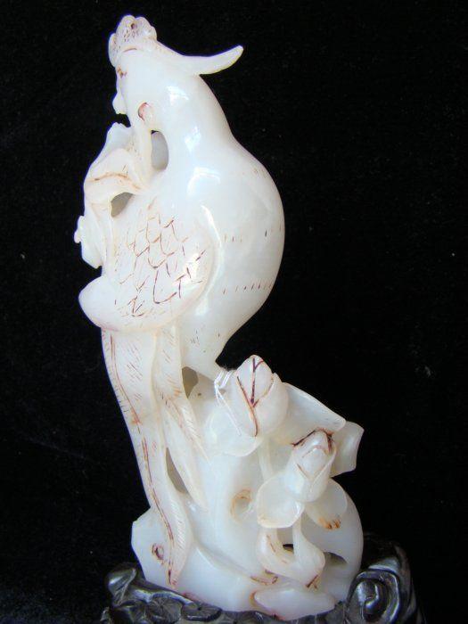 和田白玉(玉凤凰)摆件图片_来自藏友夏栀萤_玉器_地摊交易_华夏收藏网