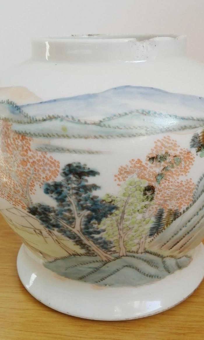 名家周筱松茶叶罐图片_来自藏友天津质量_瓷器_地摊交易_华夏收藏 