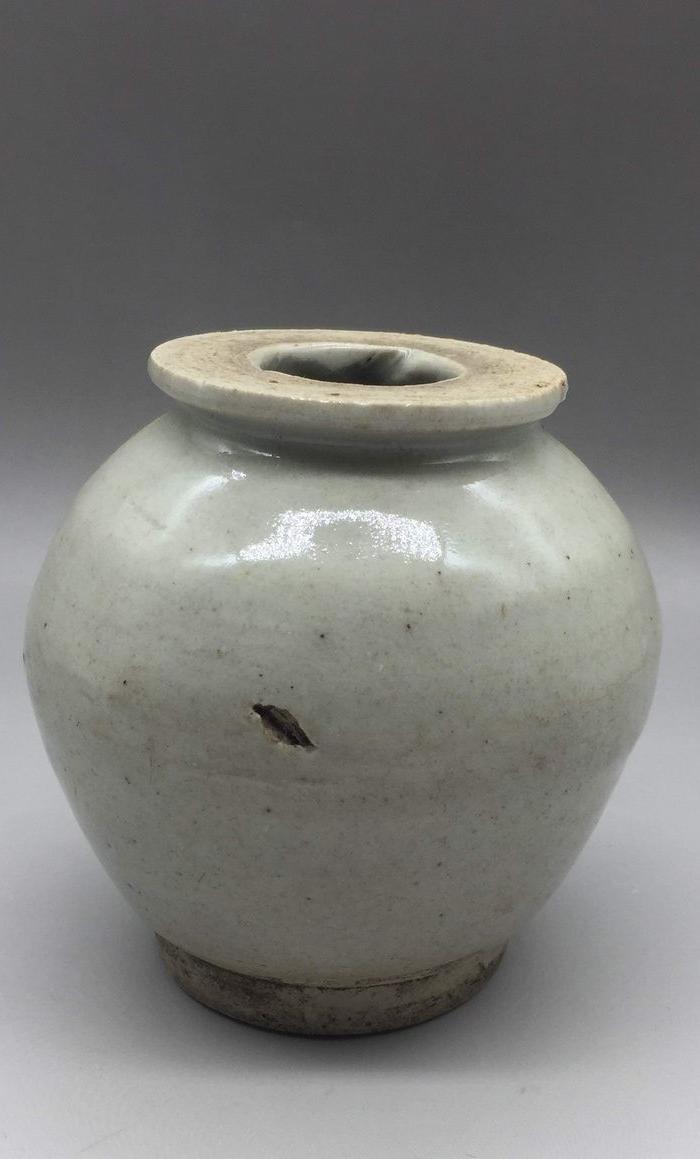 明代福建大口窑青釉罐