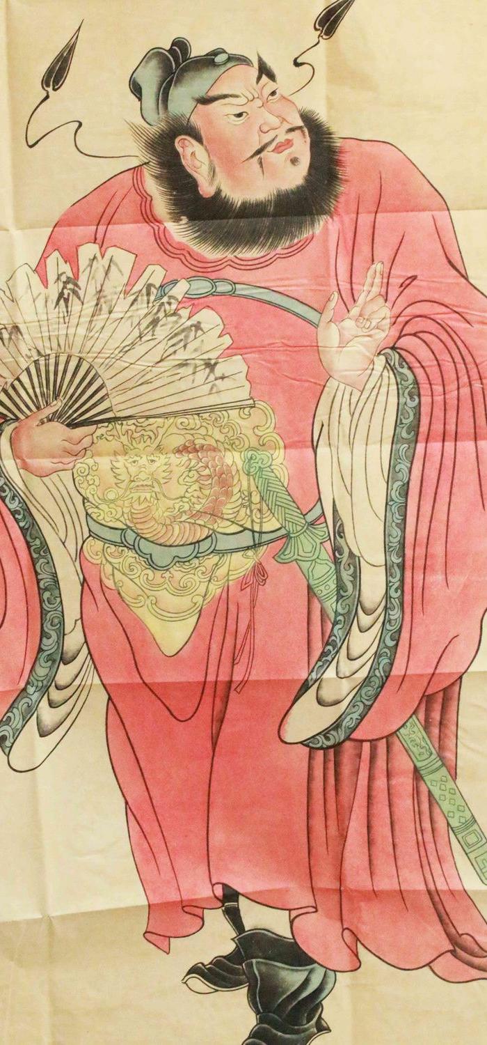 驱邪纳福画像,是中国民间传说中驱鬼逐邪之神,人们把他视为正义的判官