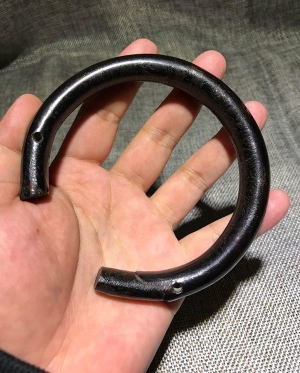 清代爆老一只 海柳 手镯