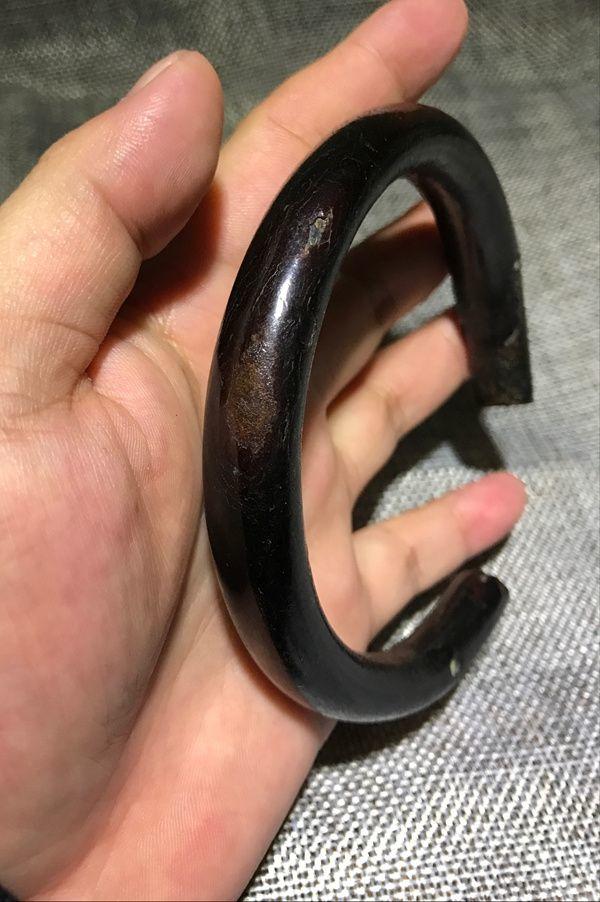 清代爆老一只 海柳 手镯