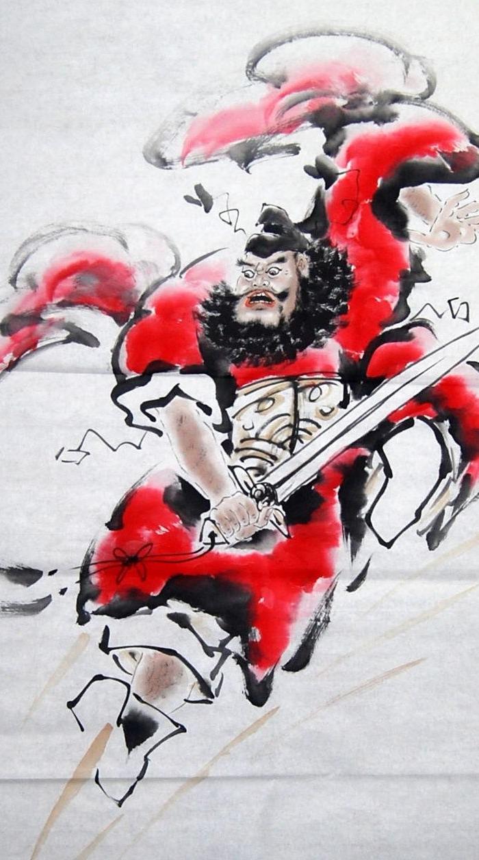 风水开运 钟馗《神威天降》 何奕兴 广西美协会员