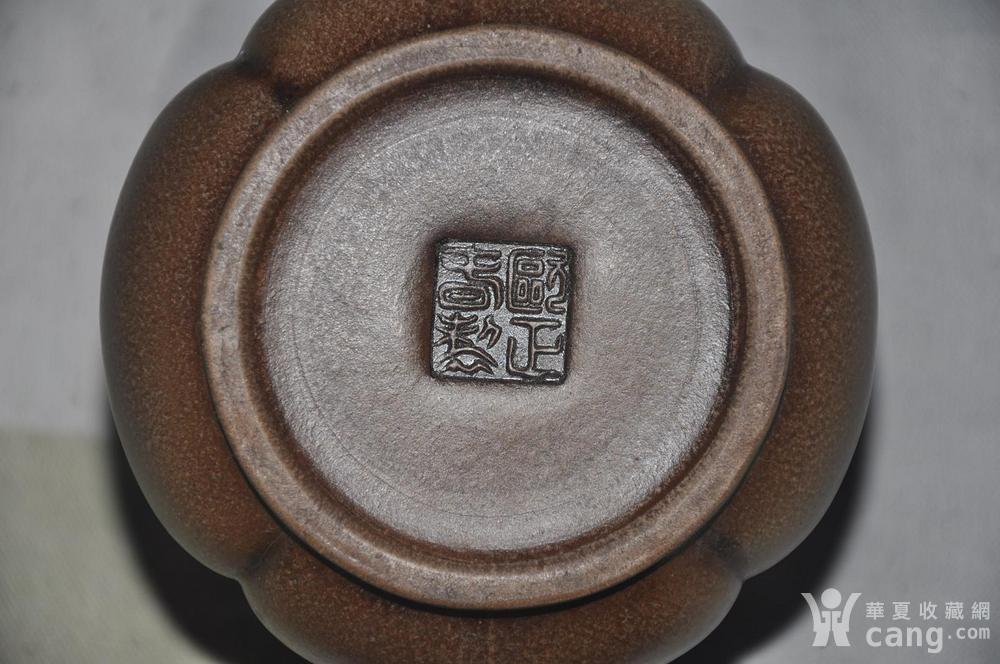 明 紫砂大师欧正春款瓜棱龙柄紫砂壶