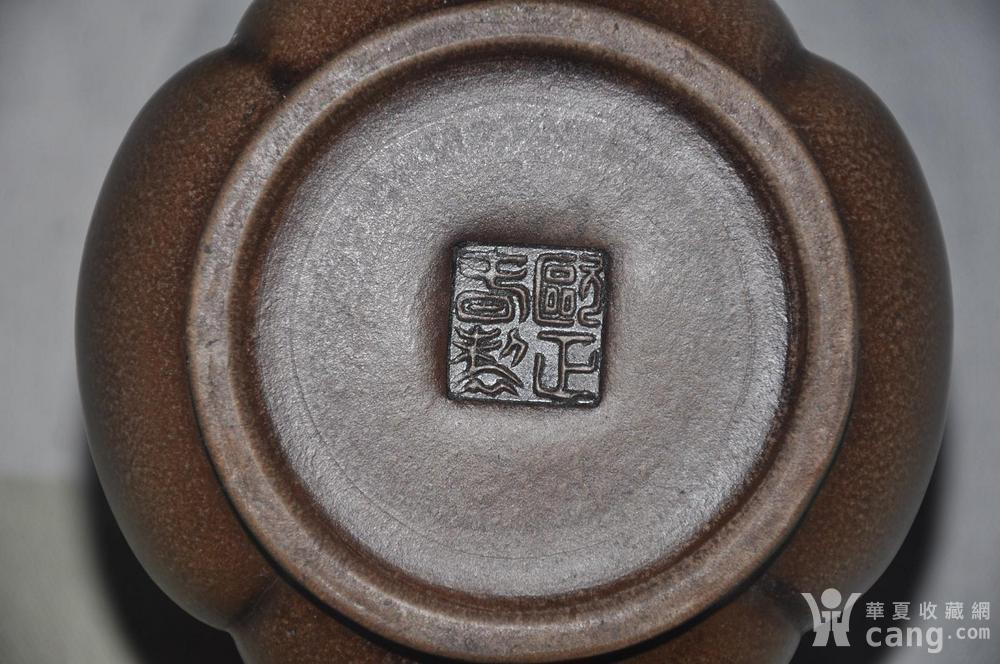 明 紫砂大师欧正春款瓜棱龙柄紫砂壶