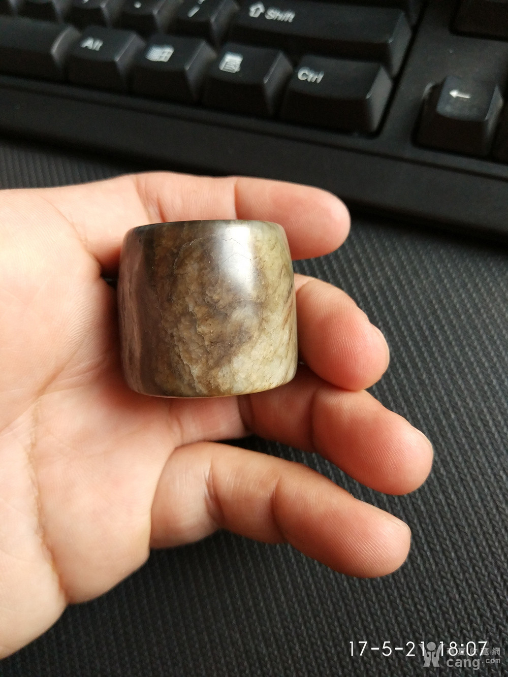 老提油和田玉扳指