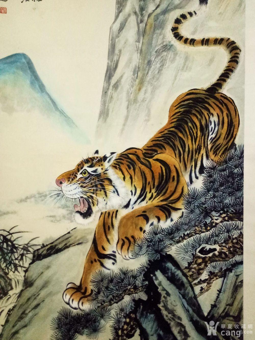 张善子.猛虎下山图立轴