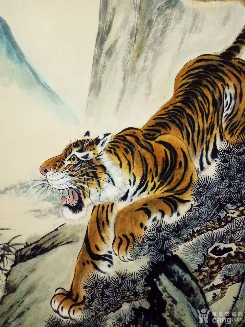 张善子.猛虎下山图立轴