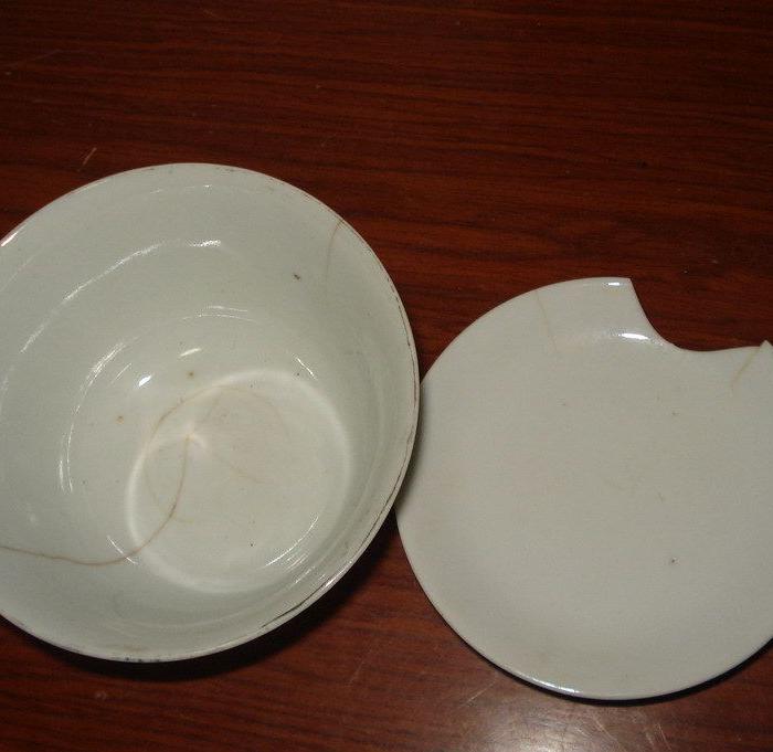 江西瓷业公司茶盖碗残件(a3464)