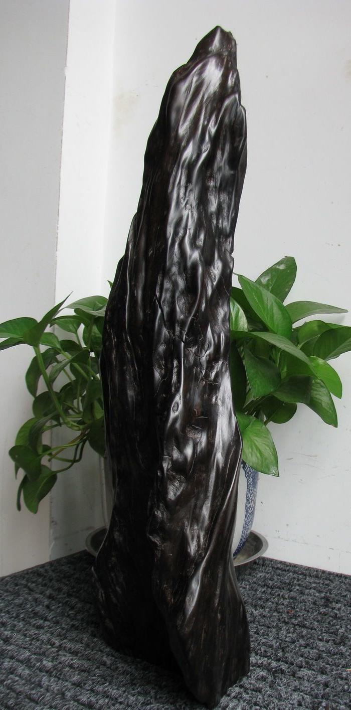 天然千年乌木/阴沉木山子