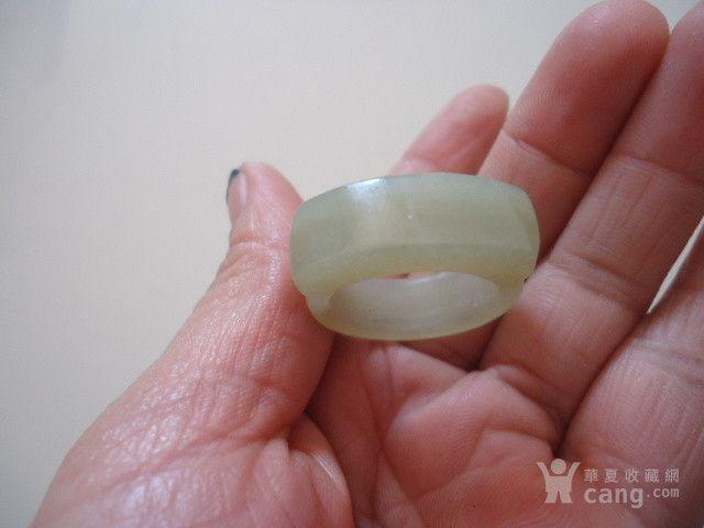 下乡收来的清代和田玉马鞍戒指