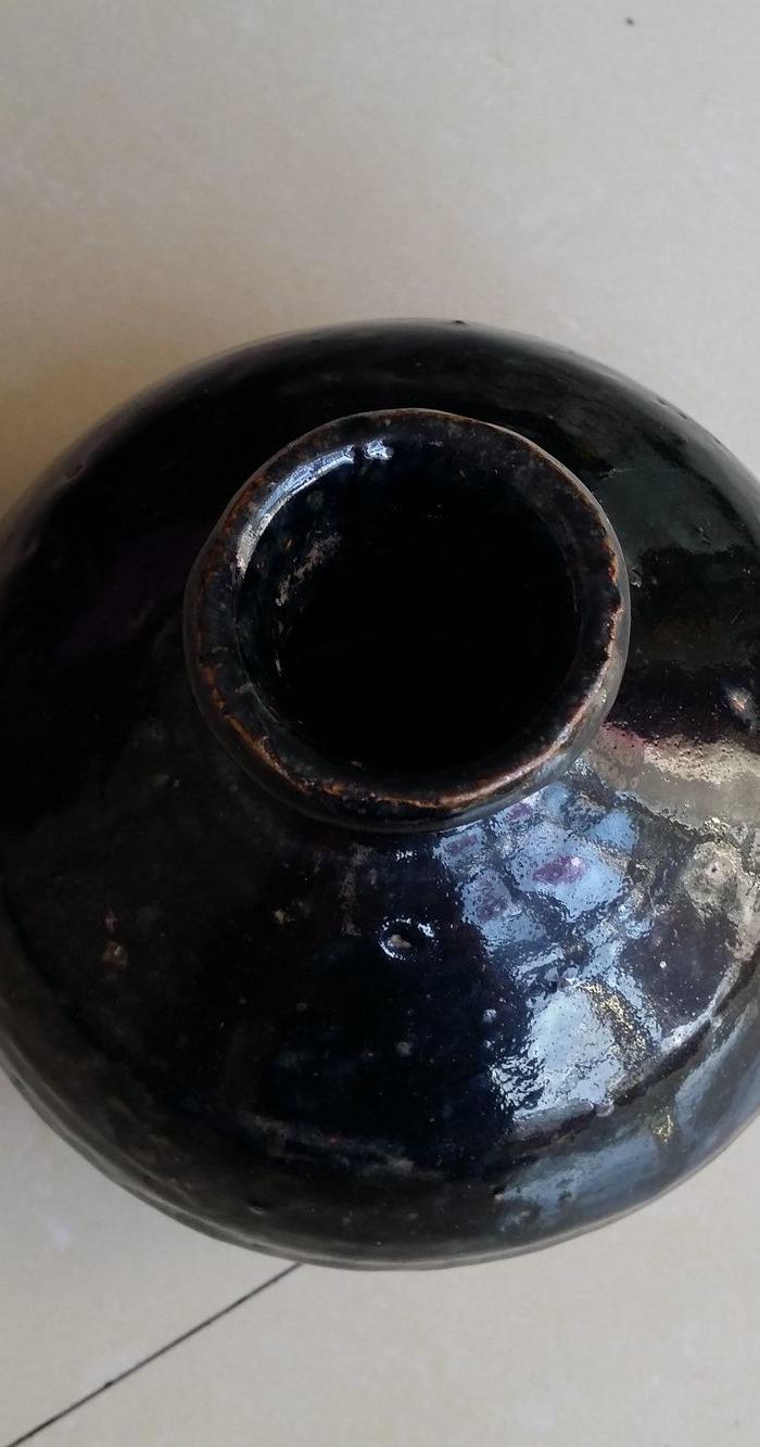 清代黑釉瓶,华夏专家已经鉴定