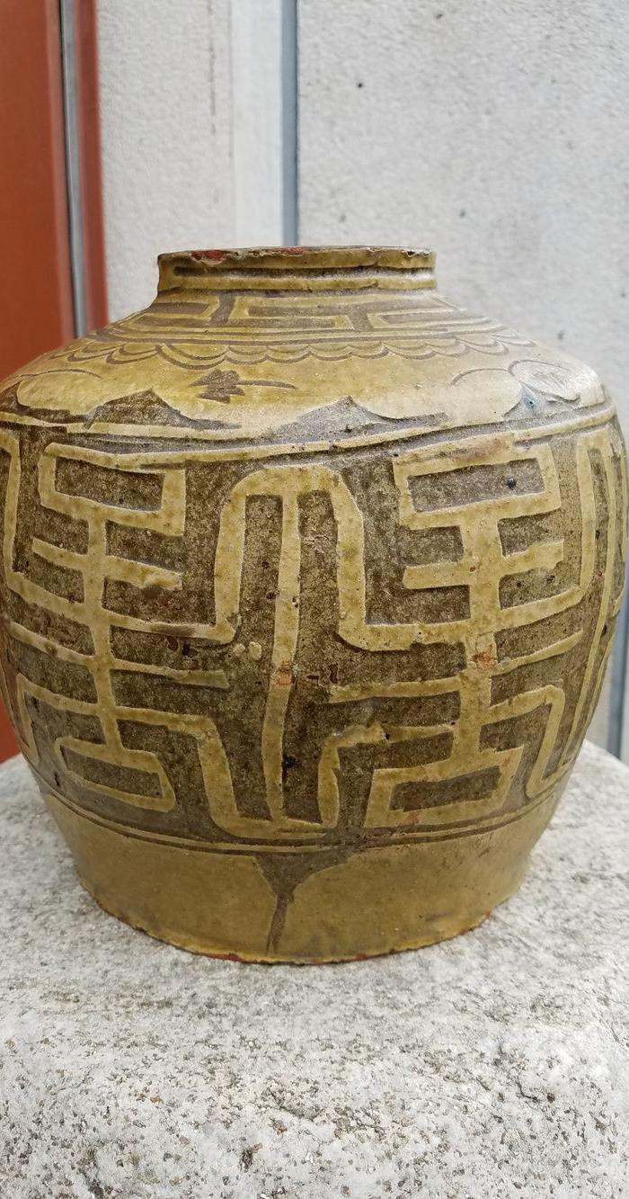 老寿字纹马口窑陶罐