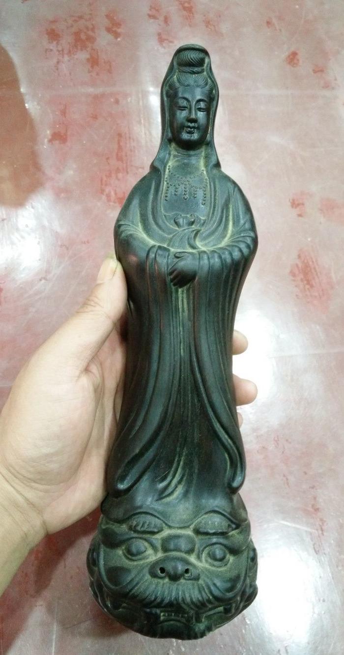 紫砂观音像