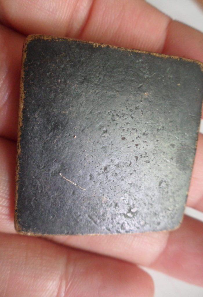 《销量冲击800件》传世民国黄铜辟邪纳福方形瑞兽袖珍小铜镜