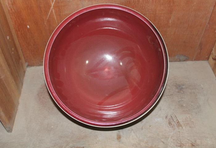 宣德红釉青花留白龙纹骰子碗 电话18298358757