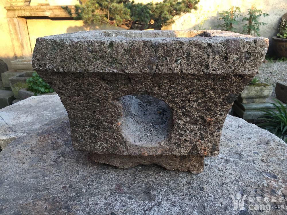 雕刻双面寿桃石灶