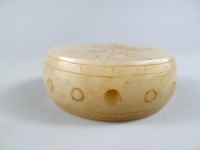 古玉老玉清代和田玉于鼓佩饰挂件包老保真