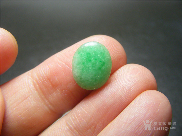 清代老坑满苹果绿翡翠凸起椭圆大镶嵌帽正
