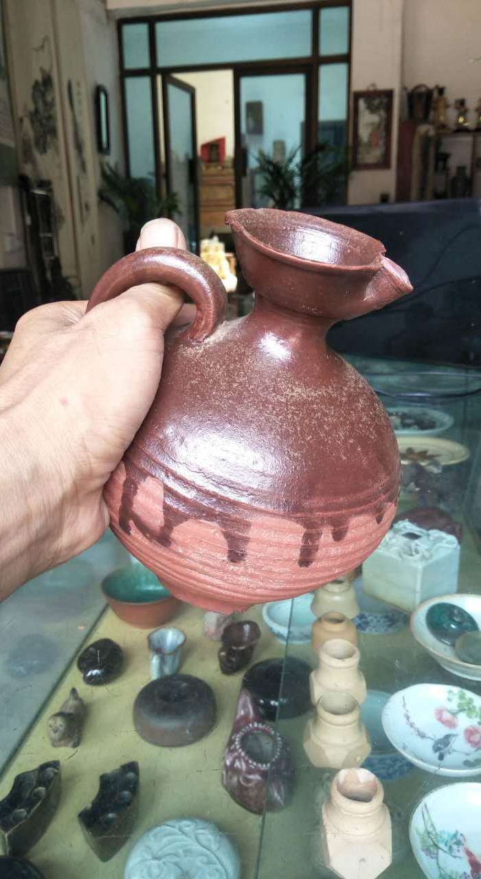 全品 宋元 荣昌安陶鸡头壶 包老