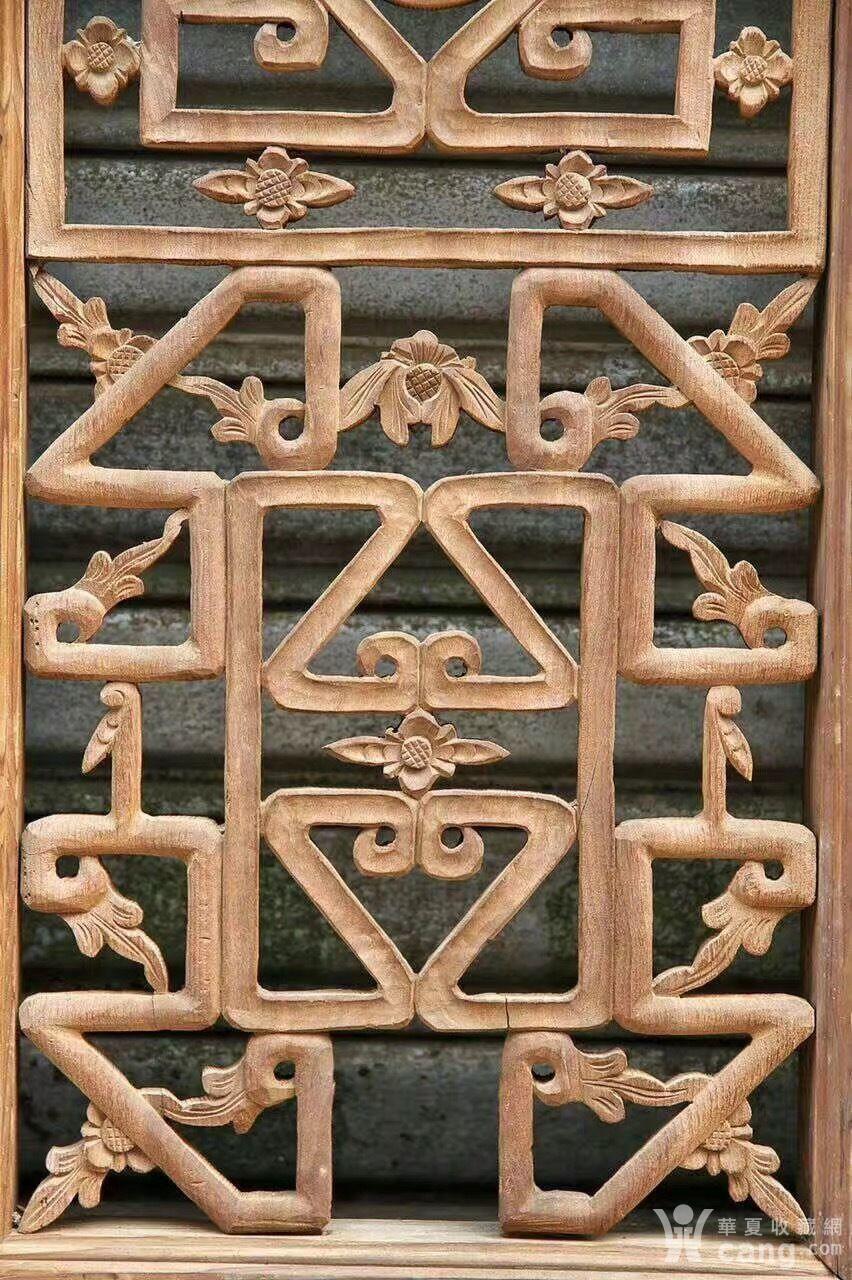 木器 其它 清代雕花窗一套六扇