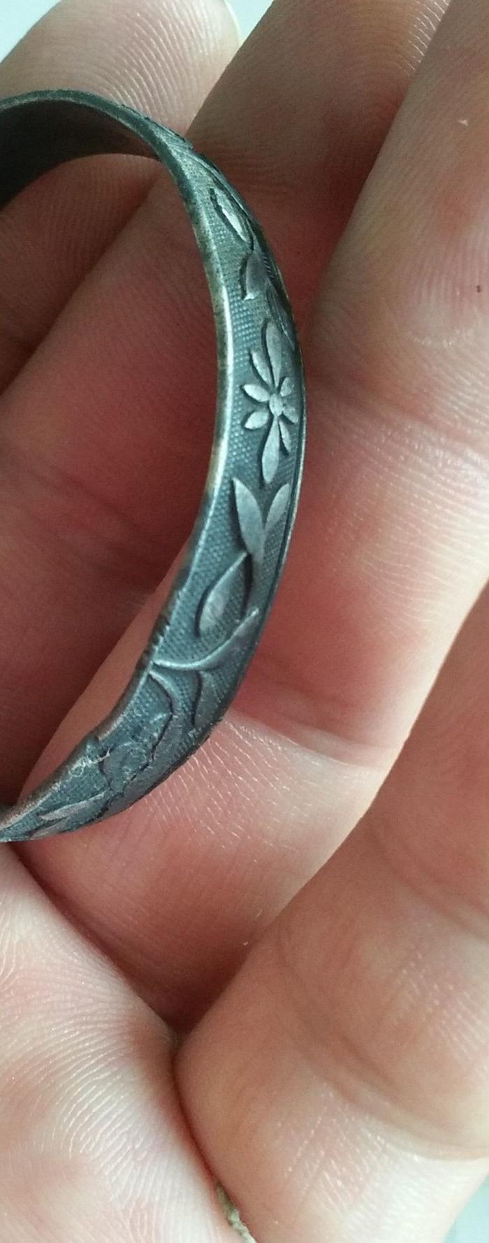 包老清代满工银镯子