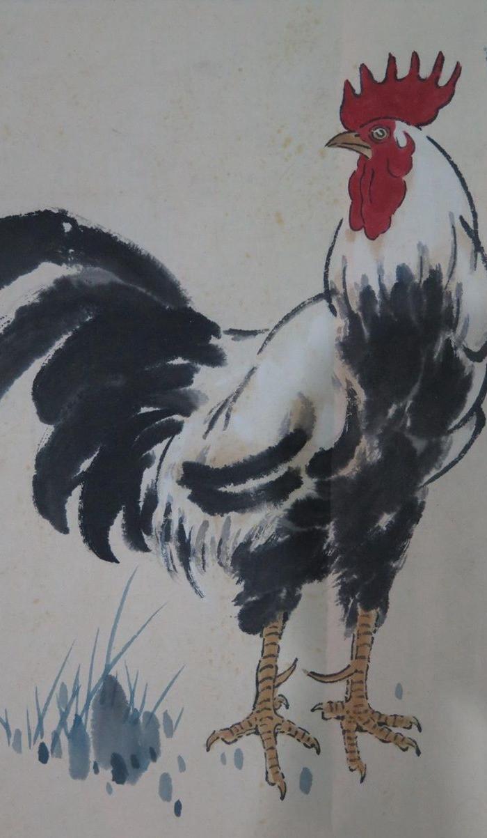 徐悲鸿公鸡长卷 175 39 cjjj