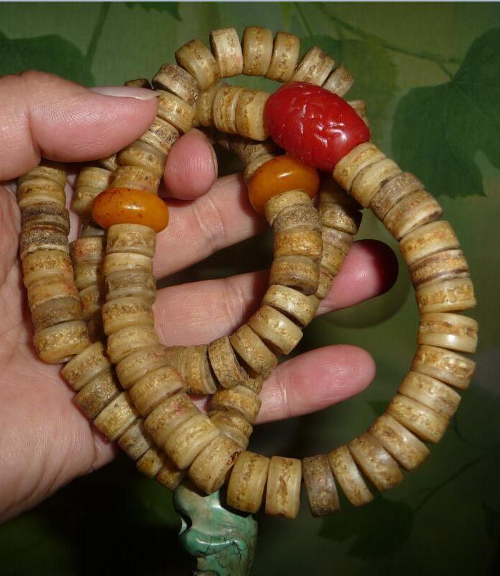 藏传辟邪佛珠老灵骨嘎巴拉